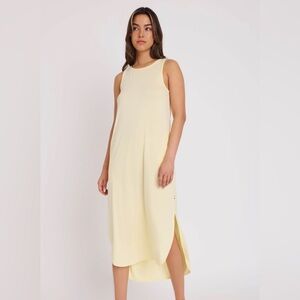 KIT AND ACE Banyan Midi Dress Butter Yellow Womens M Lightweight Spring Coastal